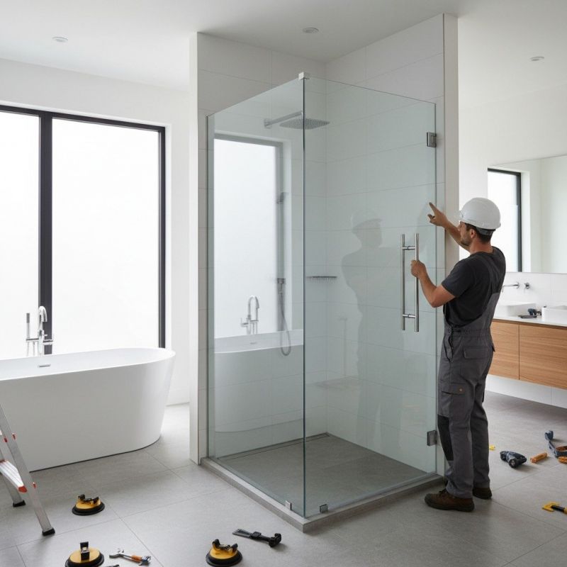 Glass Shower Door Installation in Littleton, CO