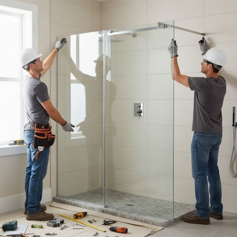 Glass Shower Door Installation in Wilmington, NC