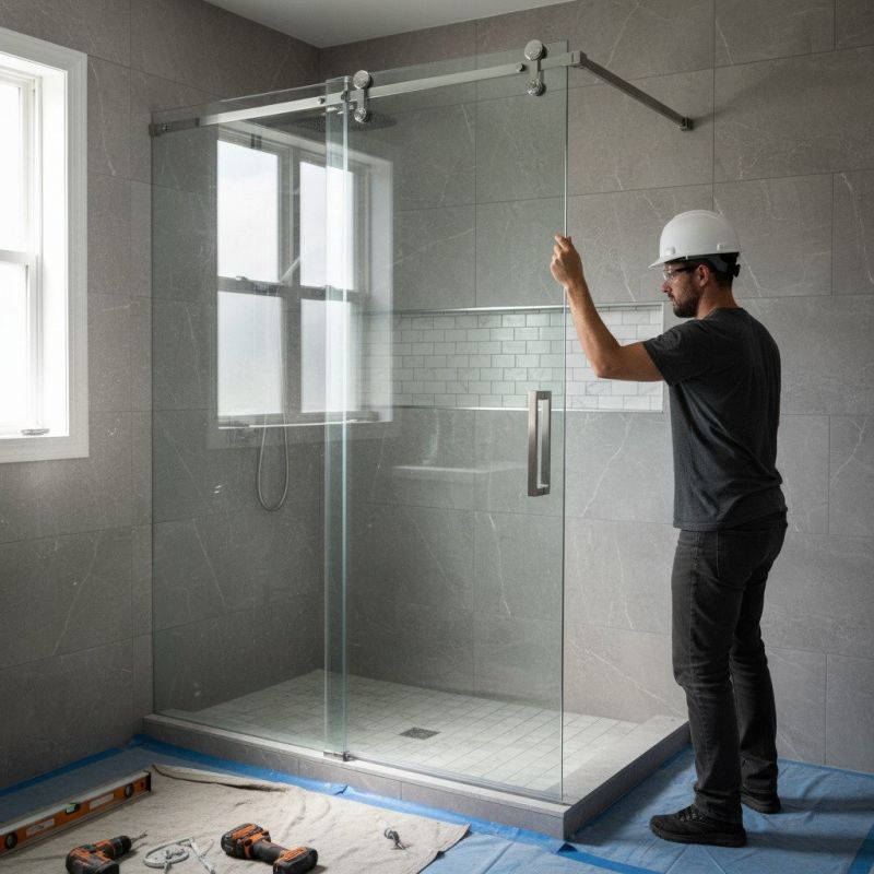 Glass Shower Door Installation in Arvada, CO