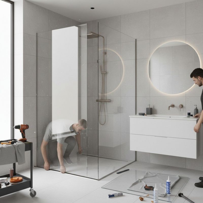 Glass Shower Door Installation in Wilmington, NC