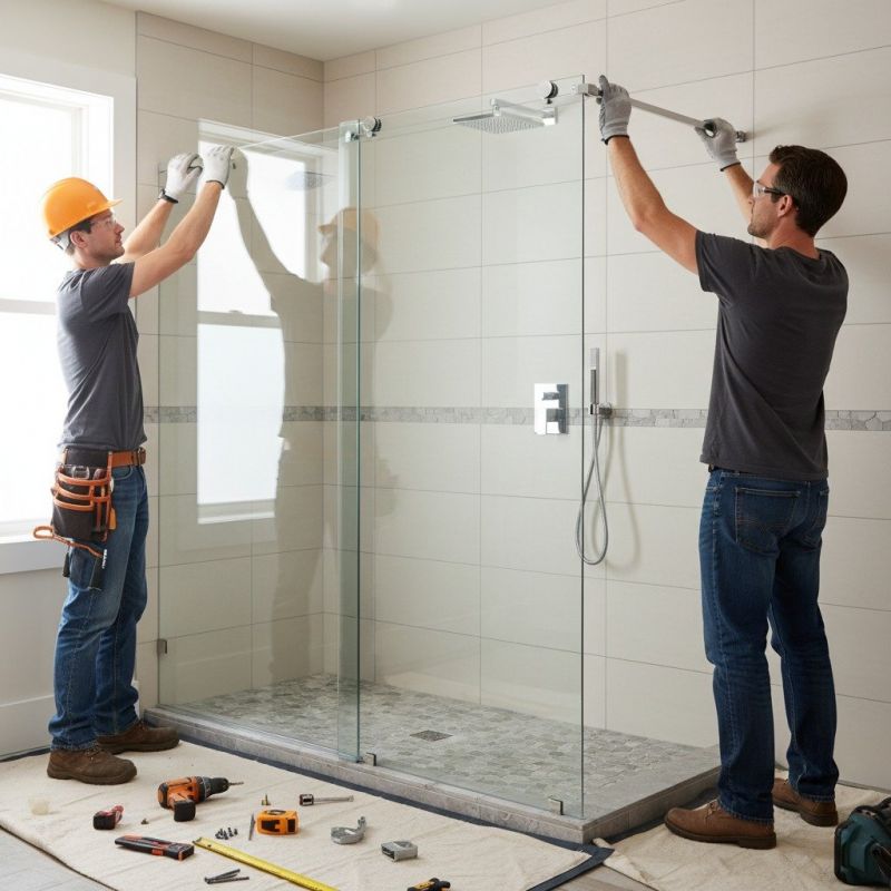 Shower Door Installation in Conroe, TX