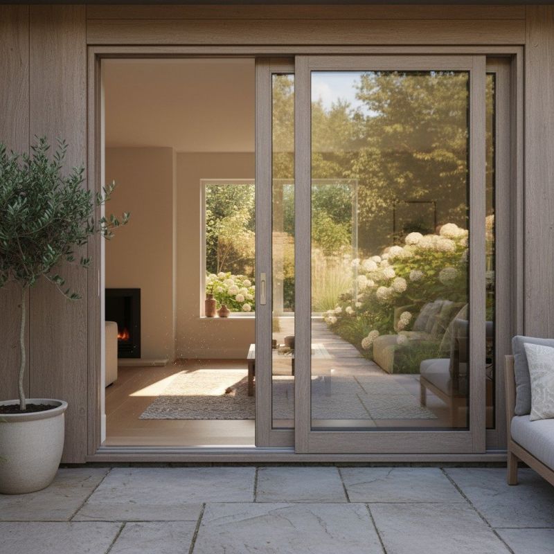 Wood Sliding Door Installation in Conroe, TX